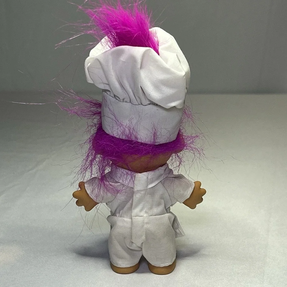 Vintage RUSS Troll Master Chef Restaurant Cook Toque Hat Lucky Doll Mascot 1990s